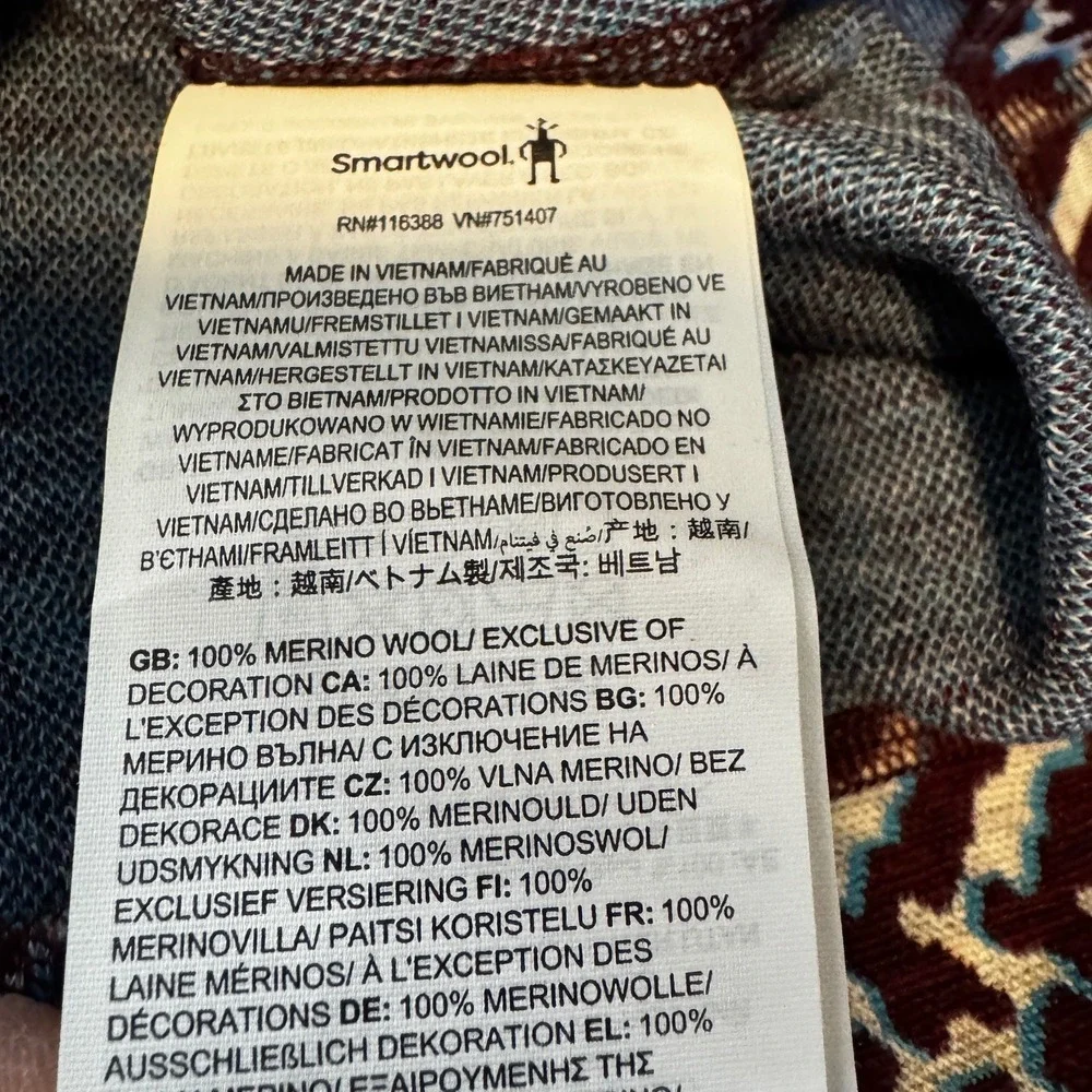 NEW Smartwool Classic Thermal Merino Base Layer Top Women's XS Purple Iris Retro - Picture 9 of 16